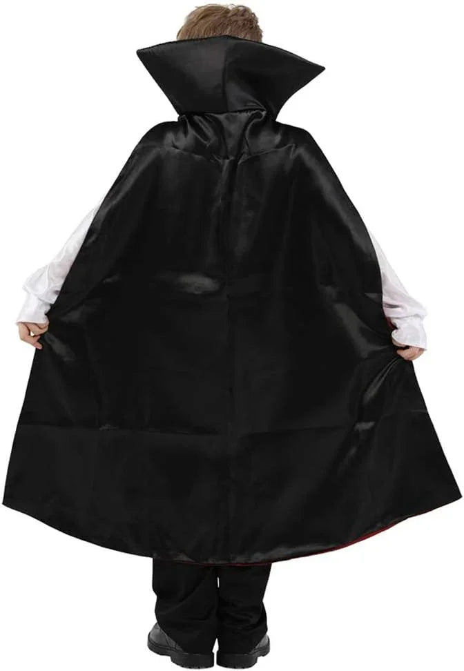 Kids Vampire Earl Halloween Costume with Cloak – Blood Bat Boy Outfit