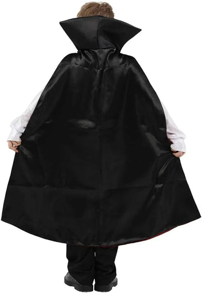 Kids Vampire Earl Halloween Costume with Cloak – Blood Bat Boy Outfit