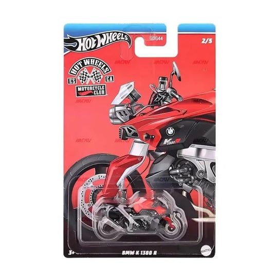 Hot Wheels Motorcycle Club 1:64 BMW K 1300 R for 3 Years & Above (Black/Red)