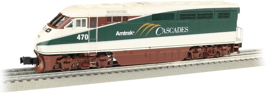 Williams by Bachmann Amtrak Cascades #470 F59PHI Diesel Locomotive with True Blast Plus Sound – O Scale 3-Rail