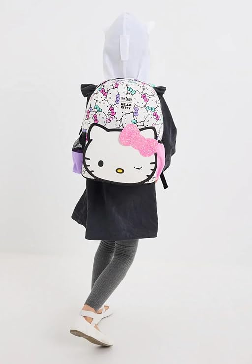 Smiggle Hello Kitty Kids Backpack | Cute Cartoon School Bag with Bow Design