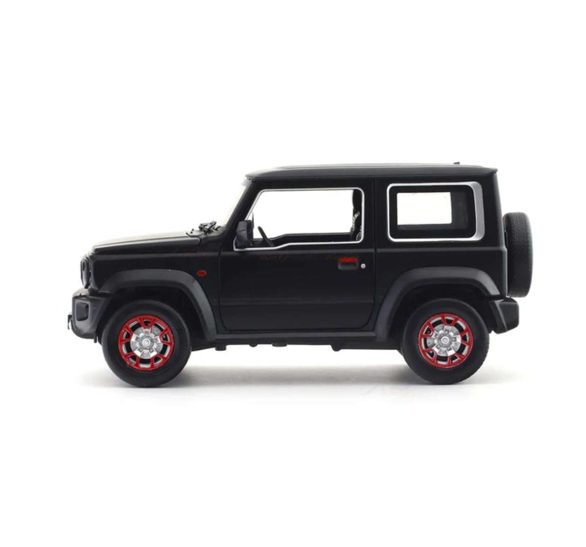 MSZ 1:18 Suzuki Jimny 2018 Black Die-Cast Model Car with Pull-Back Action & Openable Parts