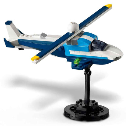 LEGO 31160 Creator 3in1 Aircraft Race Plane Building Set (178 Pieces) | Race Plane, Jet Aircraft & Helicopter Toy for Kids 7+