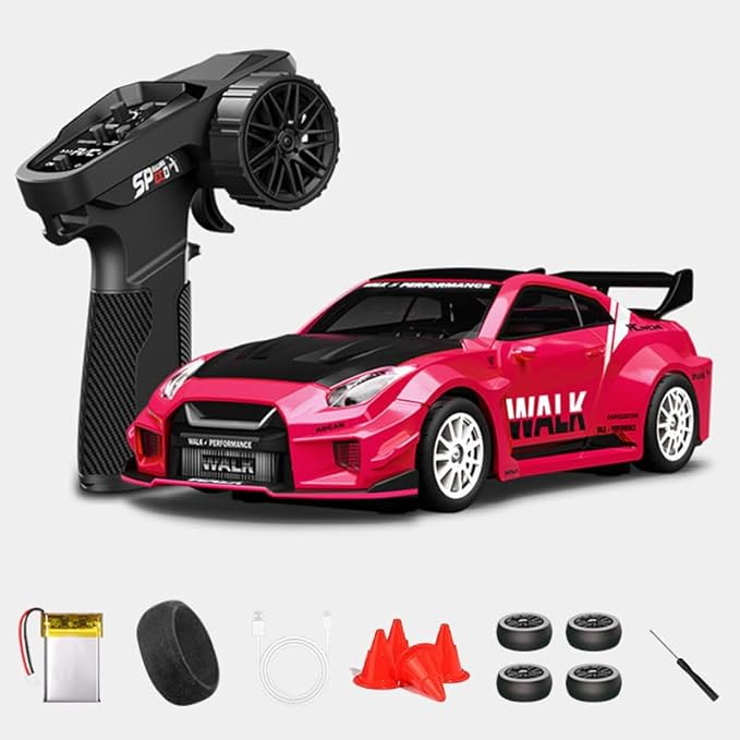Hstar 1:43 RC Drift Car 2.4GHz 4WD Alloy 20 km/h High-Speed RC Racing Car with Gyro