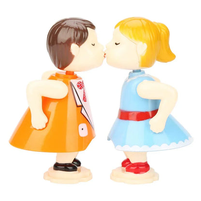 Vintage Retro Music Box Lover Couple Kiss Music Box Valentine's Gift