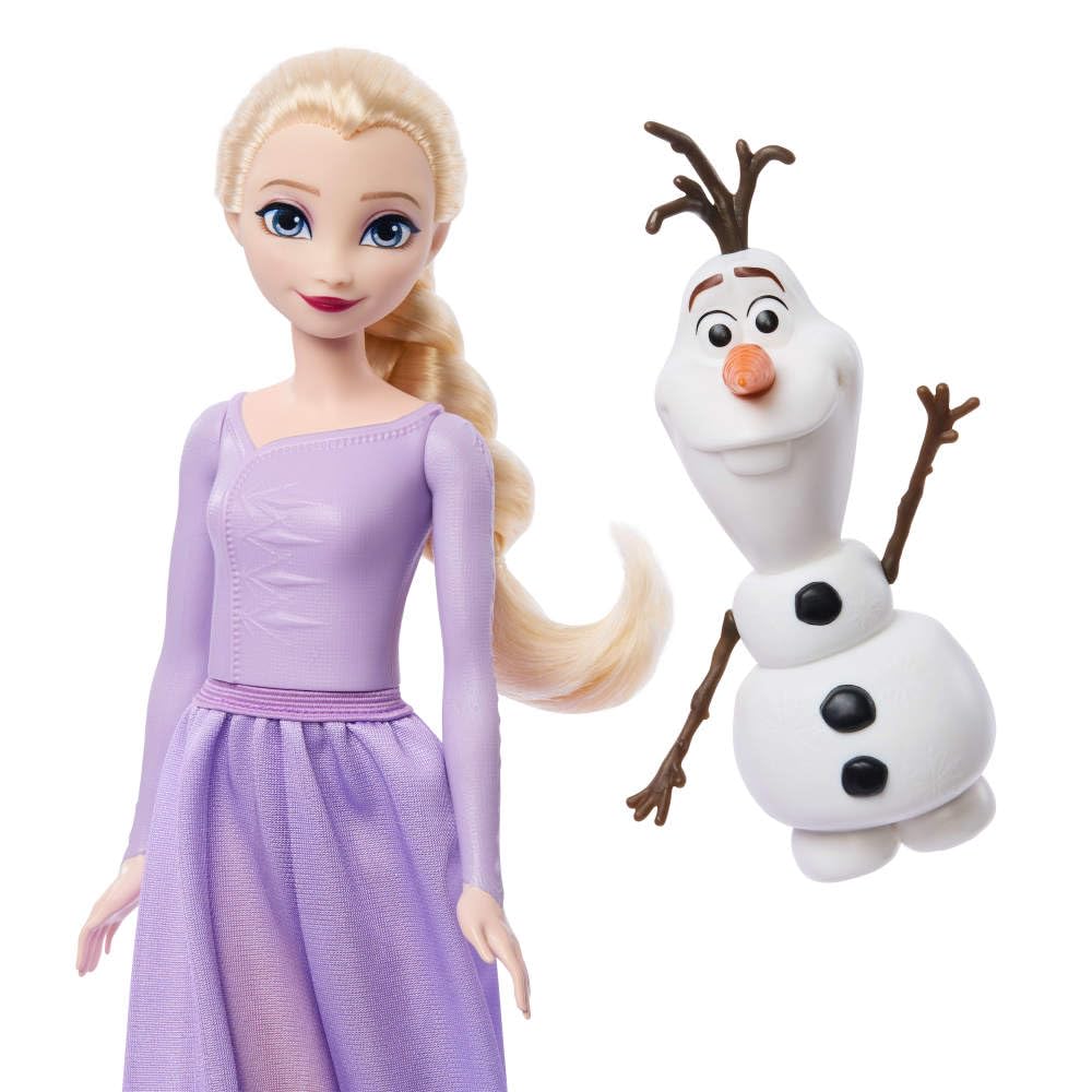 Disney Frozen Elsa & Olaf Fashion Doll Set | Mattel Elsa Doll with Olaf Figure | Frozen Collectible Toy