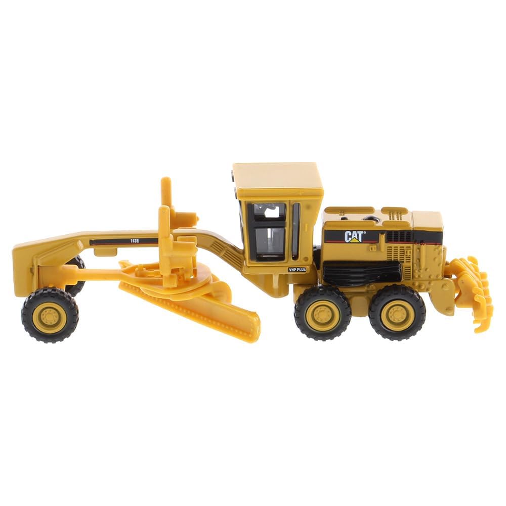 Diecast Masters 1:87 HO Scale Cat 163H Motor Grader 84403 Officially Licensed Diecast Construction Vehicle Model from the Real Replicas Series for Collectors