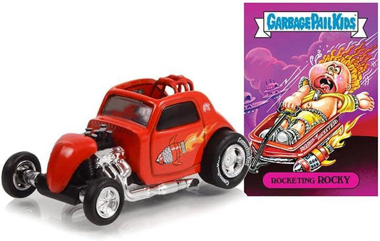 Greenlight Garbage Pail Kids – TOPO Fuel Altered with Rocketing Rocky Sticker (Series 4) 1:64 Scale Die-Cast - Jaiman Toys
