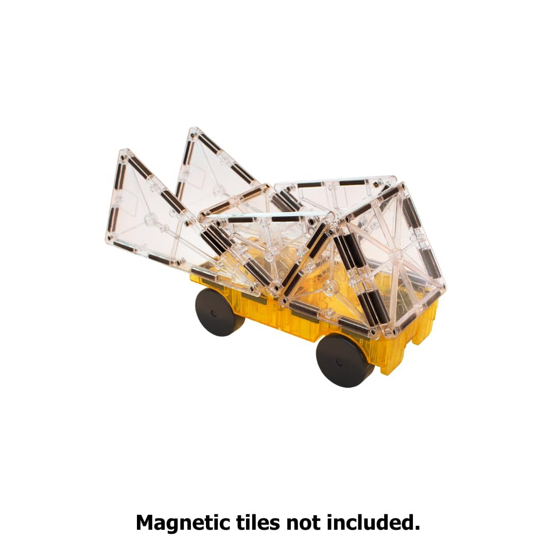 Rev Up the Fun Magna-Tiles 16022 Cars Expansion Set Unboxed