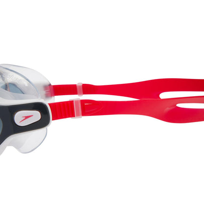 Speedo Rift Smoke Lens Swim Goggles – Unisex Adult Anti-Fog UV Protection Biofuse Wide Vision Swimming Mask