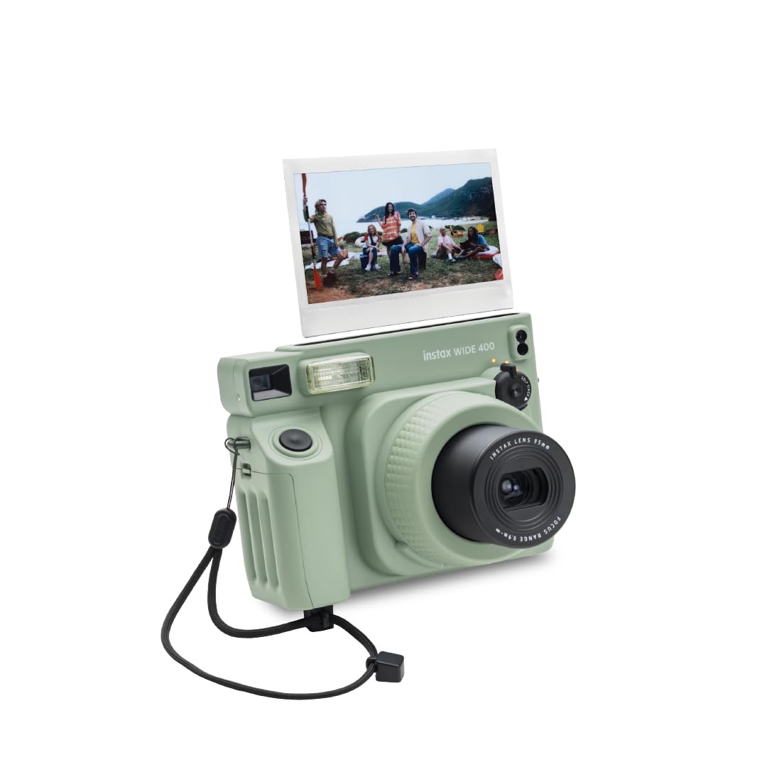Fujifilm Instax Wide 400 Instant Camera Starter Kit Plus Green | Includes 20 Shots Film & Photo Album | Wide Format Instant Camera