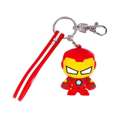 Iron Man 3D Keychain – Detailed Marvel Character Accessory with Metal Ring & Clasp