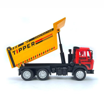 Centy Dig & Build Magna Truck Series Tipper Truck Pull Back Action Toy | Construction Dump Truck for Kids Age 3+ | Red Cab | BGX