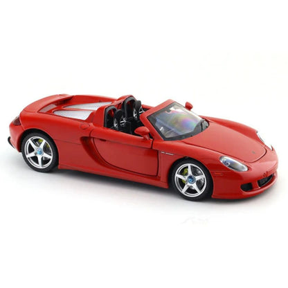 MSZ 1:24 Porsche Carrera GT Red Die-Cast Model Car with Openable Doors, Bonnet & Engine Cover | Street Series