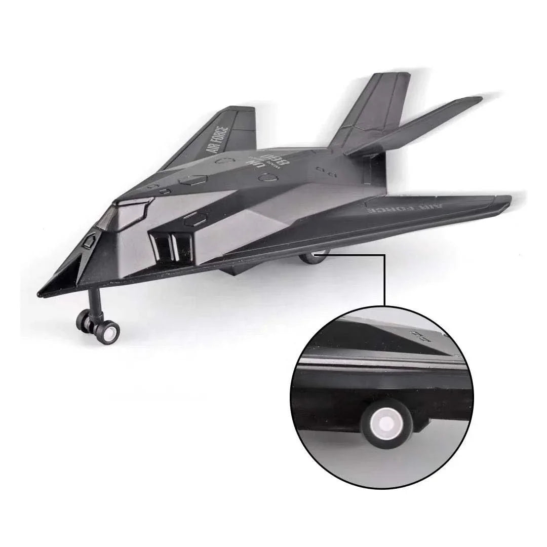 Airplane: 1:400 Scale Stealth Attack Jet Model – Premium Die-Cast Collectible Plane (V22 Type) - Jaiman Toys