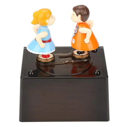 Vintage Retro Music Box Lover Couple Kiss Music Box Valentine's Gift