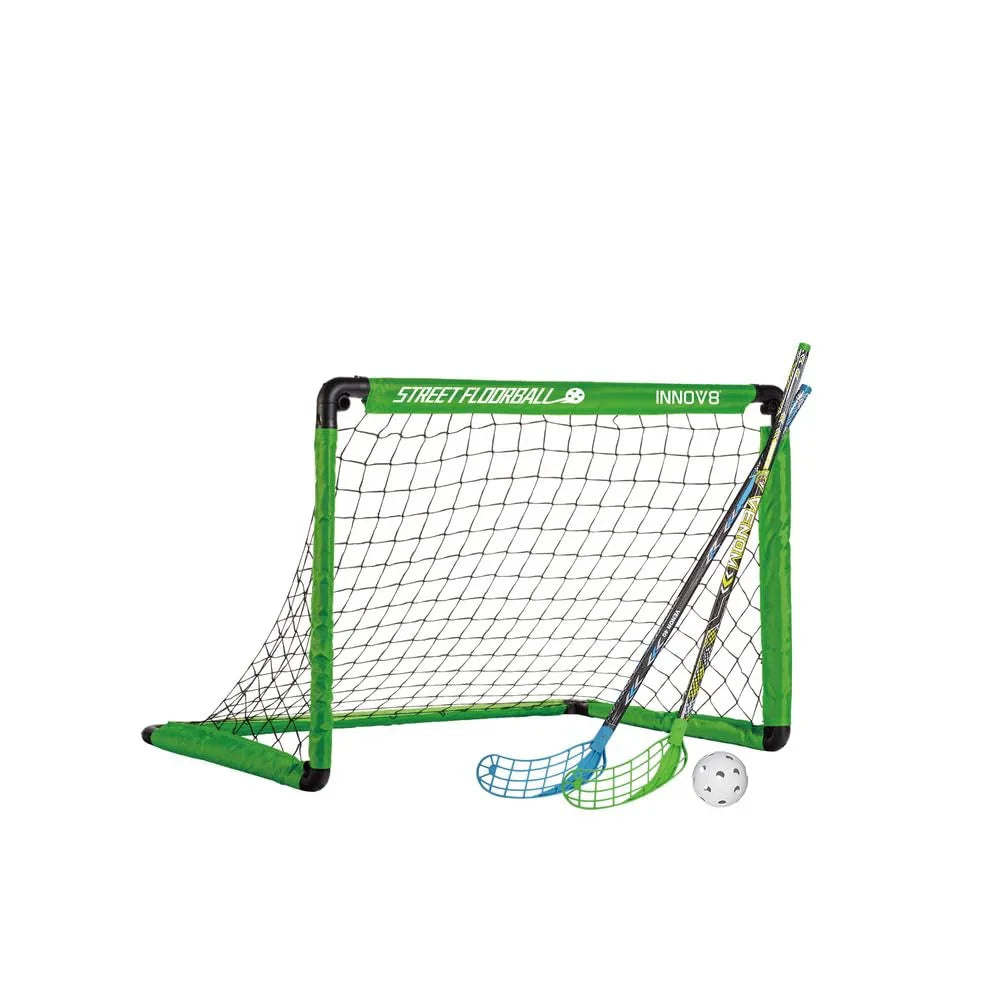 Innov8 Foldable Floorball Goal Set for Kids, 2.5 cm Ball, 90 cm Sticks - Jaiman Toys