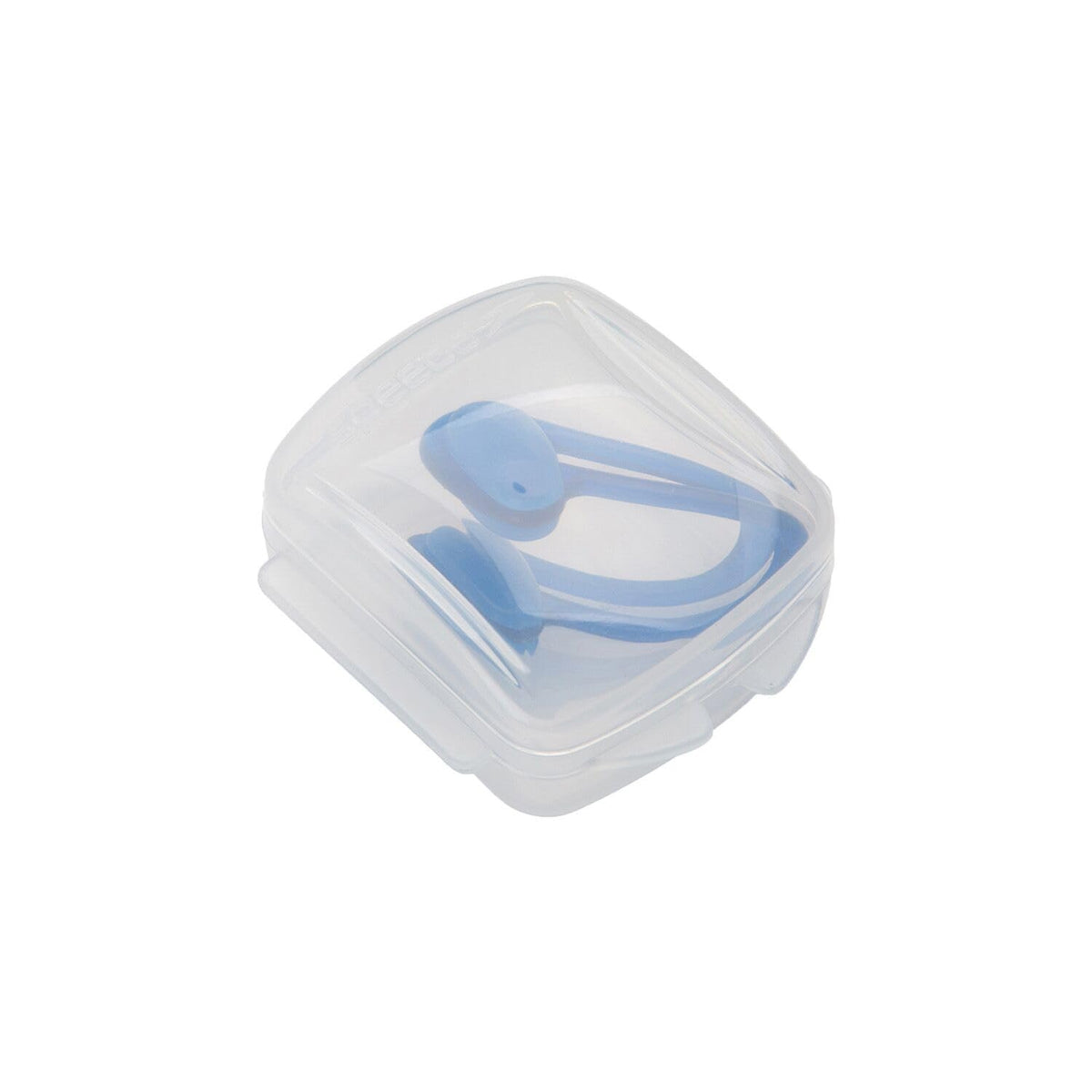 Speedo Universal Unisex Adult Swimming Nose Clip with Memory Plastic Frame, Soft Silicone Pads and Reusable Case – Navy, One Size