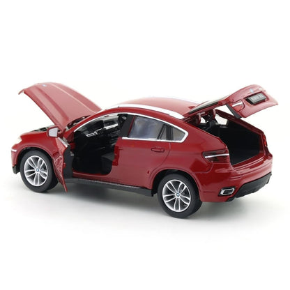 MSZ BMW X6 Diecast SUV Model Car, 1:26 Scale, Red – Collectible Display & Gift for Car Enthusiasts