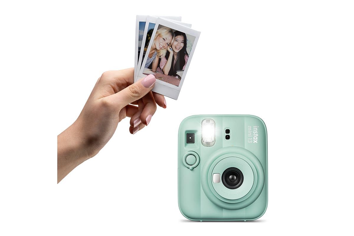 Fujifilm Instax Mini 13 Instant Camera – Auto Exposure | Selfie Timer | Compact Instant Film Camera- Lagoon Green