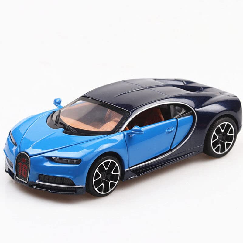 Bburago Bugatti Chiron Blue 1:64 Die-Cast Metal Model Car