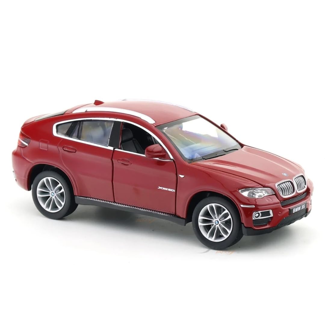MSZ BMW X6 Diecast SUV Model Car, 1:26 Scale, Red – Collectible Display & Gift for Car Enthusiasts