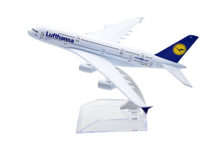 Breatoi Die-Cast Aeroplane Scale Model – Lufthansa A380 Aircraft (16 cm)