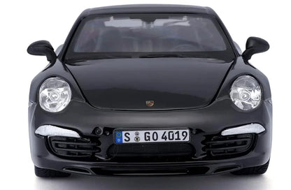 Bburago 1:24 Scale Die‑Cast Model – 2013 Porsche 911 Carrera S (991) in Black - Jaiman Toys
