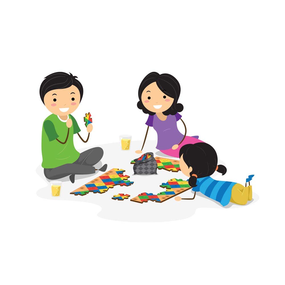 Funskool JigStars Unique Jigsaw Puzzle Speed Game for Kids 6+ | 2–4 Players | Fast-Paced Family Puzzle & Strategy Game