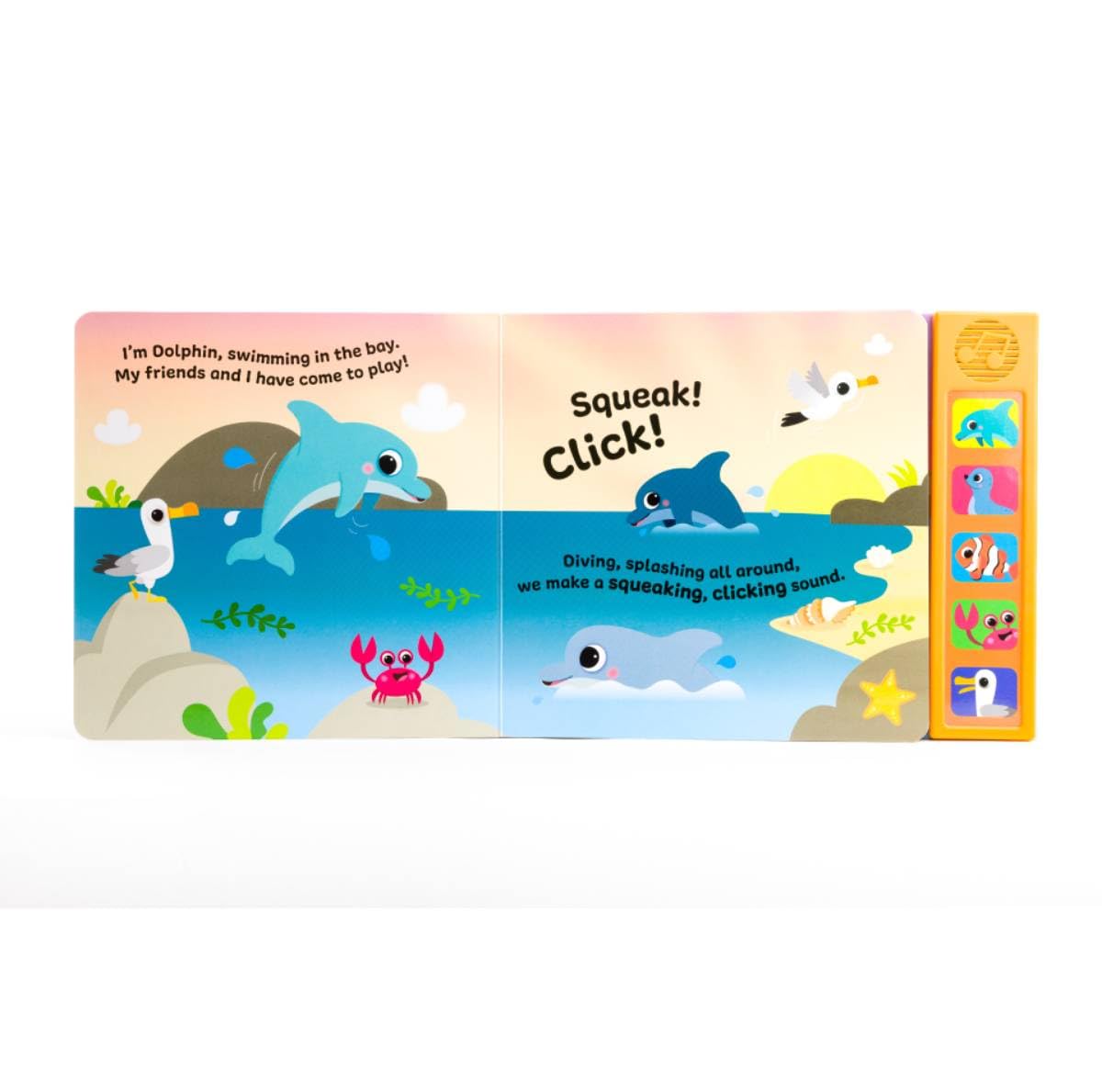 Bookoli Noisy Ocean Sound Book for Kids | Interactive Ocean Animal Sound Book with 5 Fun Sounds