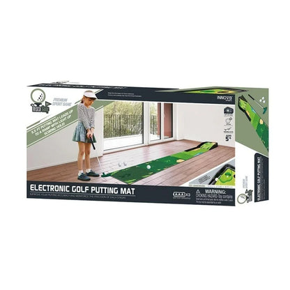 Innov8 Electronic Golf Putting Mat, Sound & LED Scoring Hole, Adjustable Putter, Kids 5+ - Jaiman Toys