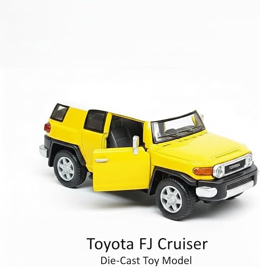MSZ 1:36 Toyota FJ Cruiser Yellow Die-Cast Pull-Back Model Car