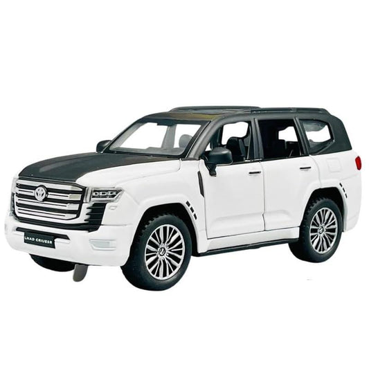 1:32 Toyota Land Cruiser LC300 Diecast Metal Model Car – Pull Back Toy with Openable Doors, Light & Sound (Multicolor) - Jaiman Toys
