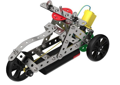 Zephyr Mechanix Steel Robotix Motorized Construction Kit – 114 Pieces, 8 Models, STEAM Toy, Ages 8+