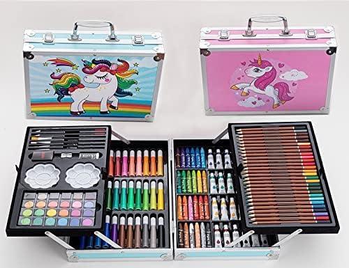 Breatoi 145 Pcs Kids Art Drawing Set : Art and Craft Supplies : Drawing and Painting Set :Great Birthday Gift for Boys Girls Children - 145 Pcs Art Set - Jaiman Toys