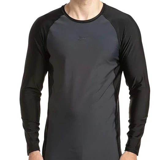 Speedo Men’s Endurance 10 Long Sleeve Suntop | UV Protection & Chlorine-Resistant Swimwear - Jaiman Toys