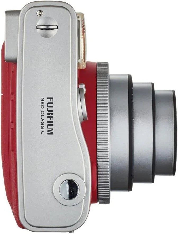 Fujifilm Instax Mini 90 Neo Classic Instant Film Camera – Retro Design  - Red