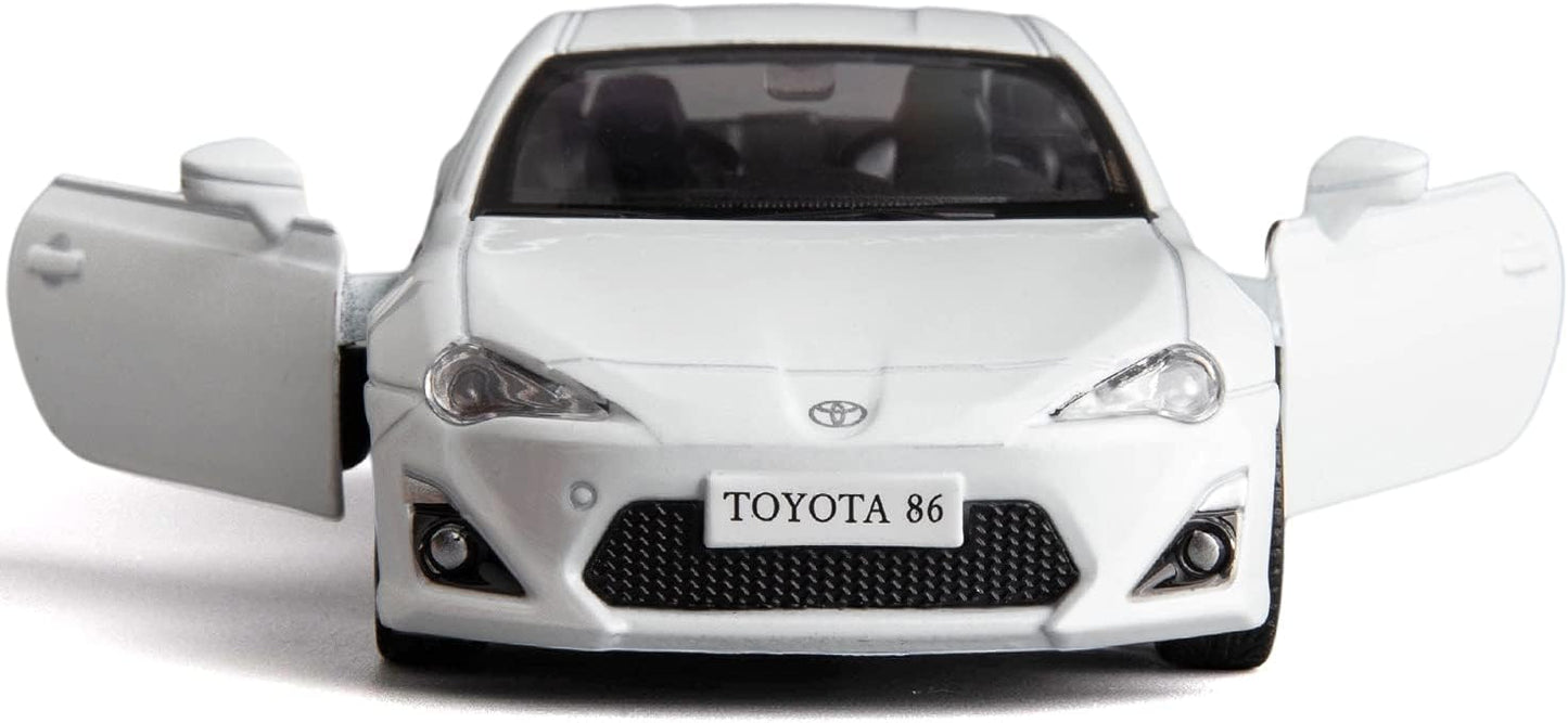 RMZ City 1:36 Toyota 86 Diecast Car Model – Opening Doors, Realistic Interior (Red & White Variants)
