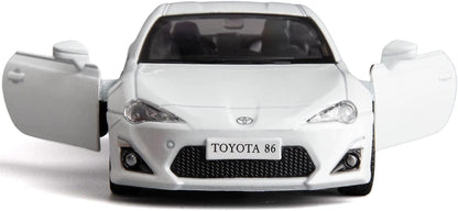 RMZ City 1:36 Toyota 86 Diecast Car Model – Opening Doors, Realistic Interior (Red & White Variants)