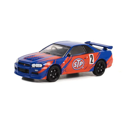 Greenlight Running on Empty – 2002 Nissan Skyline GT-R (R34) 1:64 Scale Die-Cast Car - Jaiman Toys