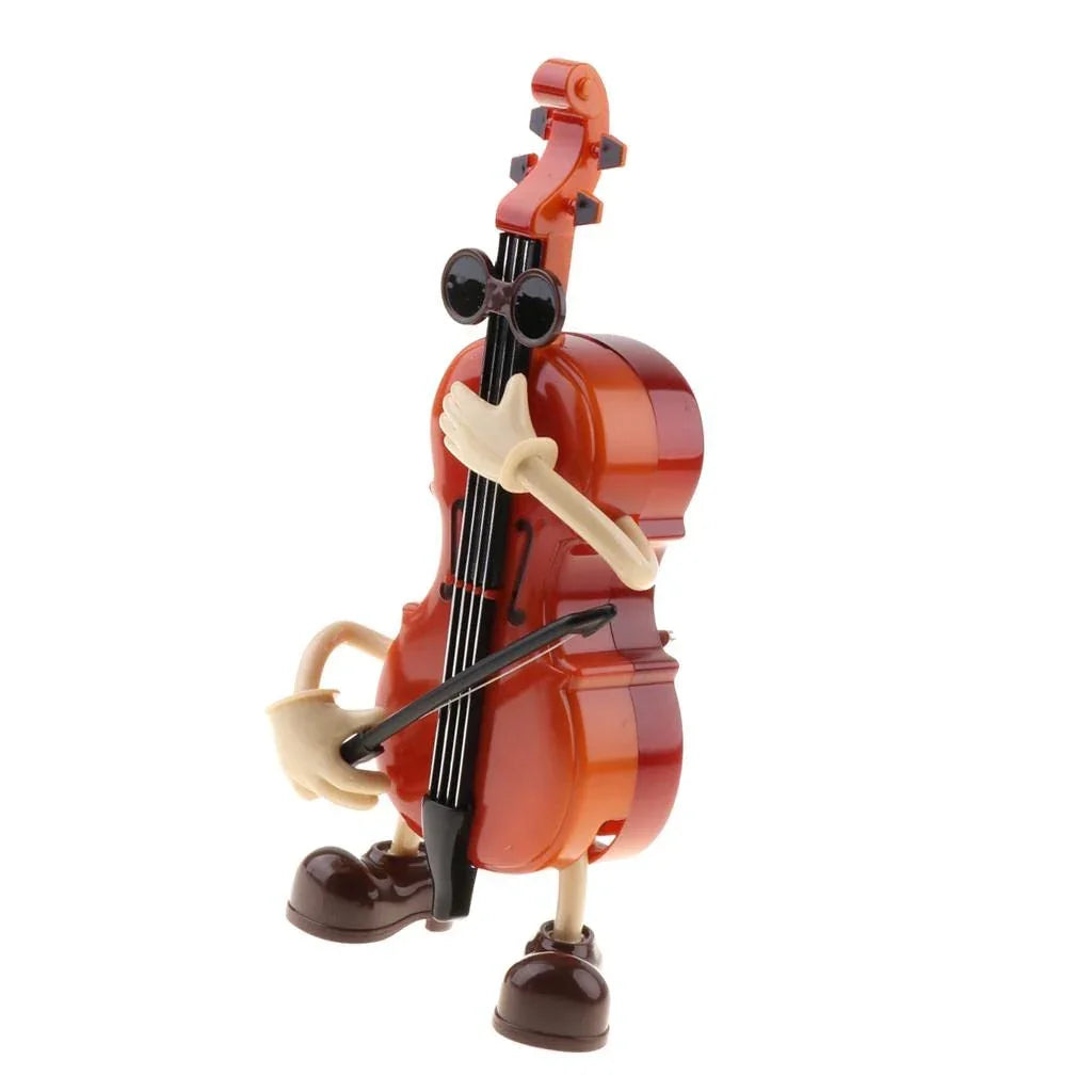 Music Box,Violin Style Dancing Figure Cartoon Gentleman | For Gift & Home Decorative Musical Guitar-Size-20CM