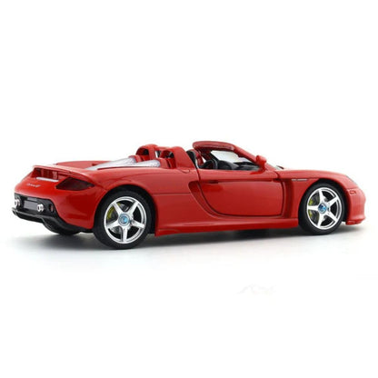 MSZ 1:24 Porsche Carrera GT Red Die-Cast Model Car with Openable Doors, Bonnet & Engine Cover | Street Series