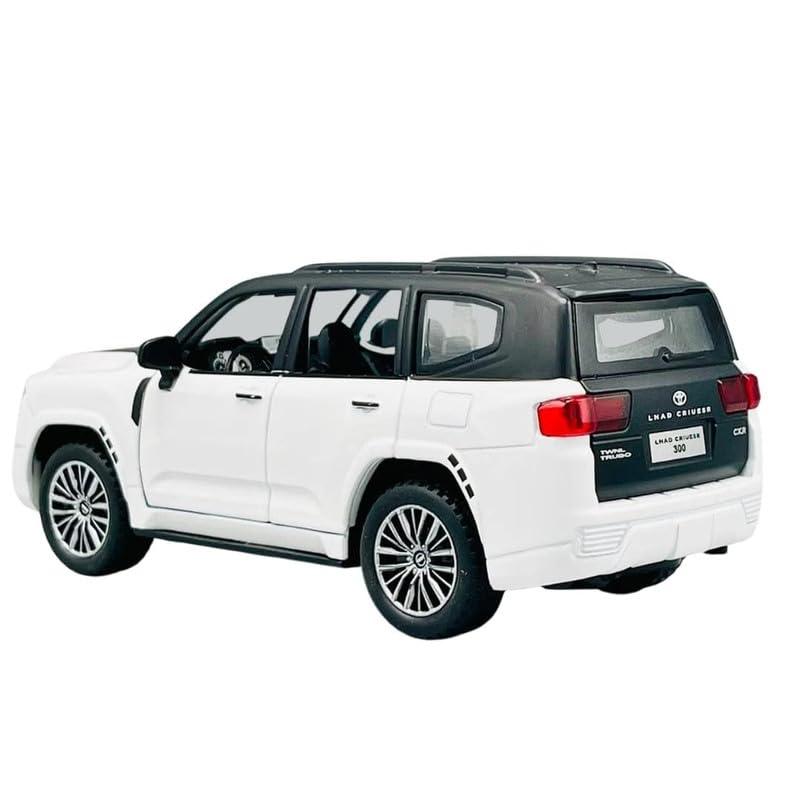 1:32 Toyota Land Cruiser LC300 Diecast Metal Model Car – Pull Back Toy with Openable Doors, Light & Sound (Multicolor) - Jaiman Toys