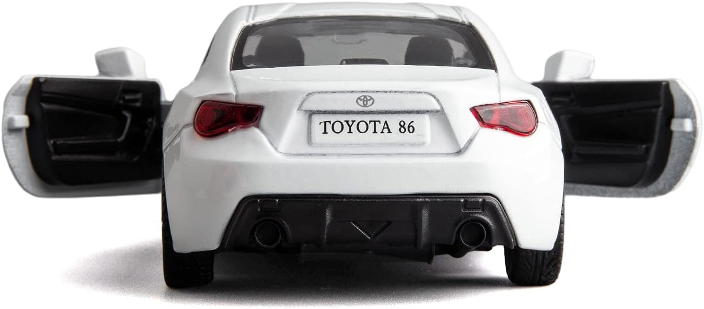 RMZ City 1:36 Toyota 86 Diecast Car Model – Opening Doors, Realistic Interior (Red & White Variants)