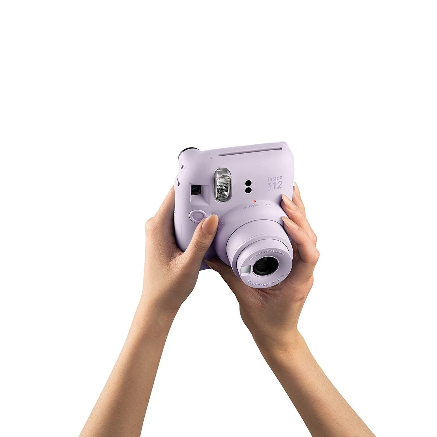 Fujifilm Instax Mini 12 Instant Camera + 10 Shot Films+ 1x Abstract Camera Case + 1x Photo Album + Photo Hanging 1 Set + 1x Close up Selfie Lens – Purple, Mini 12 Abstract