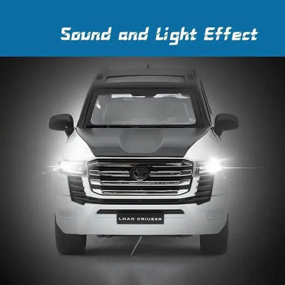 1:32 Toyota Land Cruiser LC300 Diecast Metal Model Car – Pull Back Toy with Openable Doors, Light & Sound (Multicolor) - Jaiman Toys