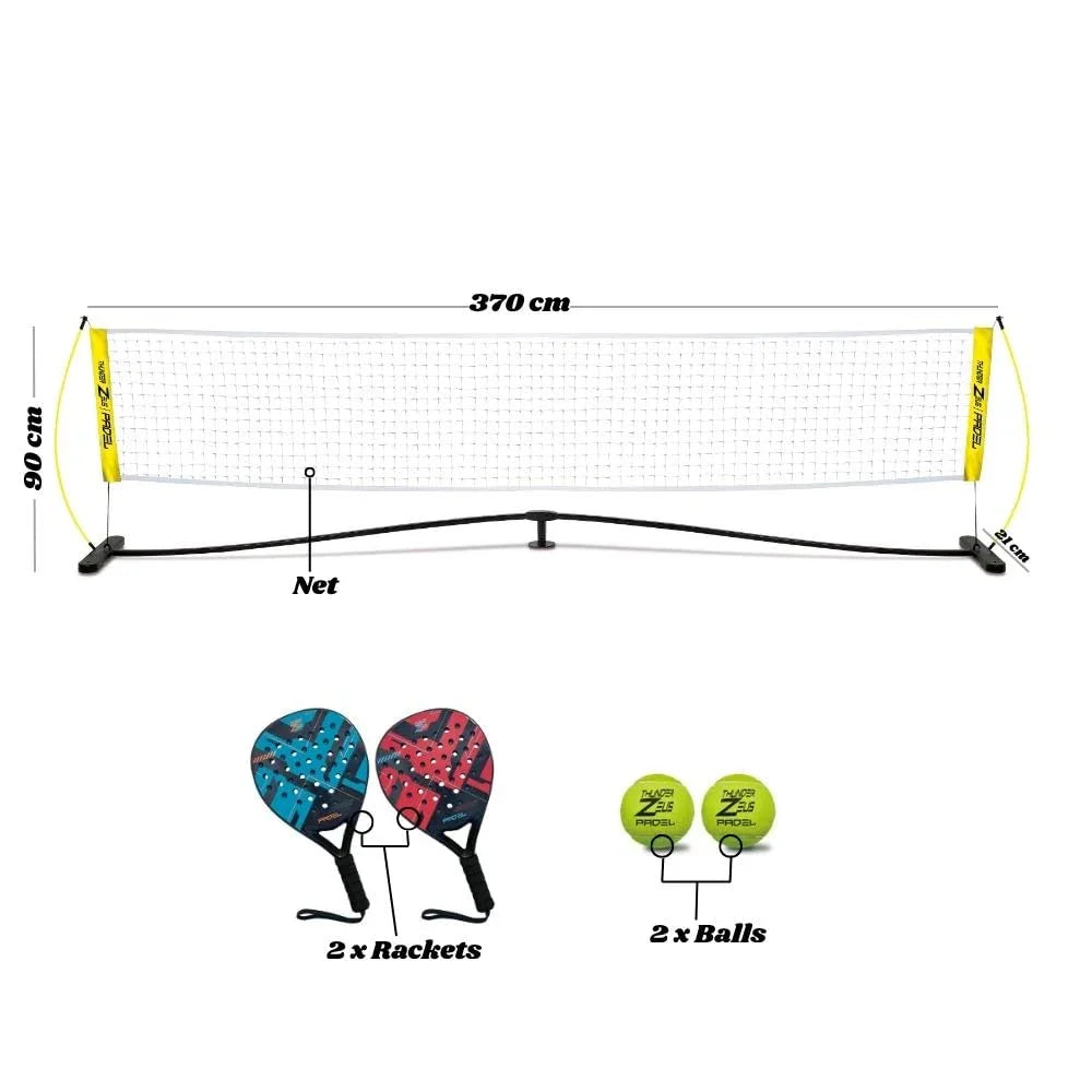Innov8 Padel Net Set, Durable Base with Quick Attach System, Ages 5+ - Jaiman Toys