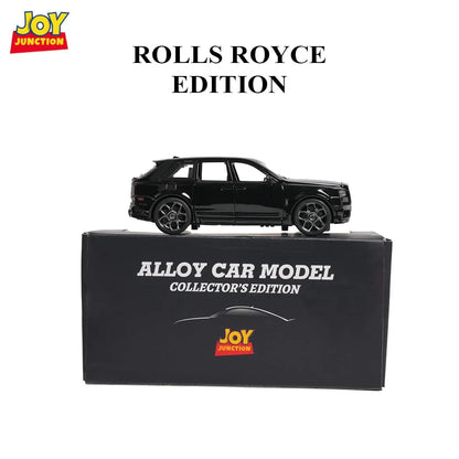 JOY JUNCTION Rolls Royce 1:32 Scale Alloy Metal Pullback Die-Cast Model Car – Black with Lights, Music & Openable Doors - Jaiman Toys