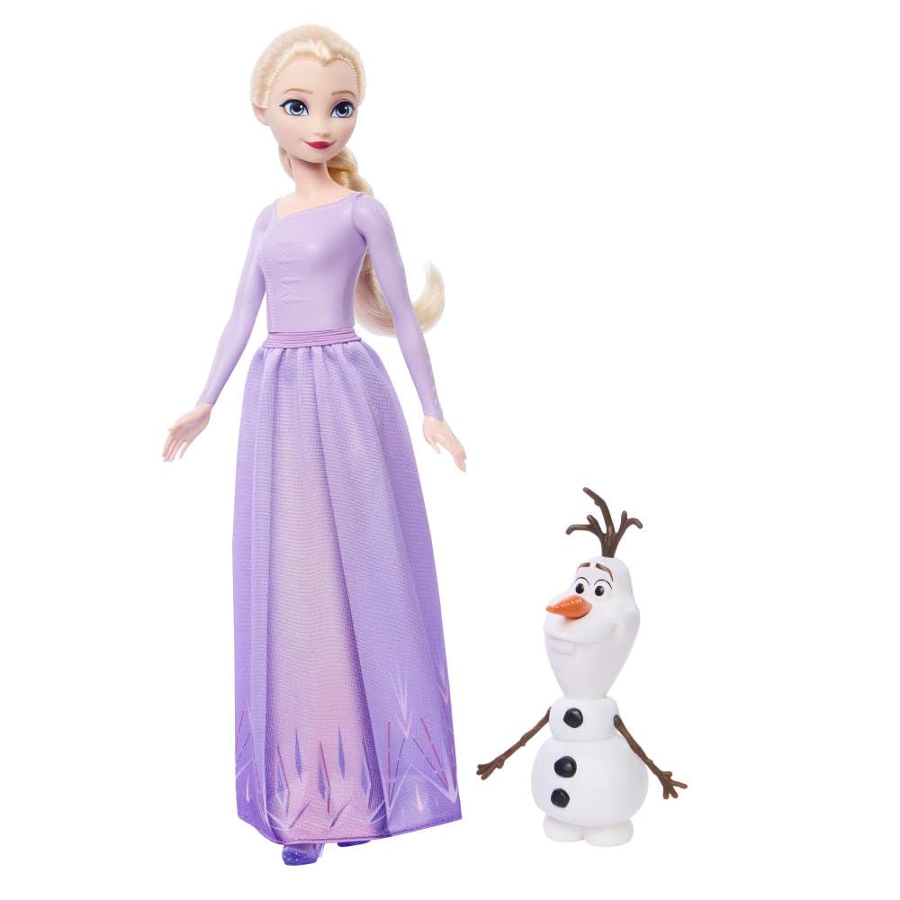 Disney Frozen Elsa & Olaf Fashion Doll Set | Mattel Elsa Doll with Olaf Figure | Frozen Collectible Toy