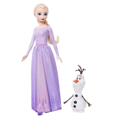 Disney Frozen Elsa & Olaf Fashion Doll Set | Mattel Elsa Doll with Olaf Figure | Frozen Collectible Toy
